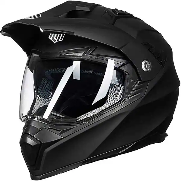 black dirt bike helmets